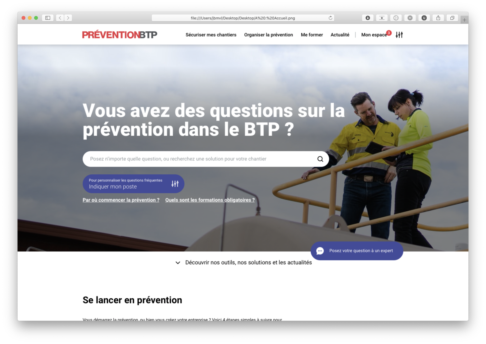 Prévention BTP